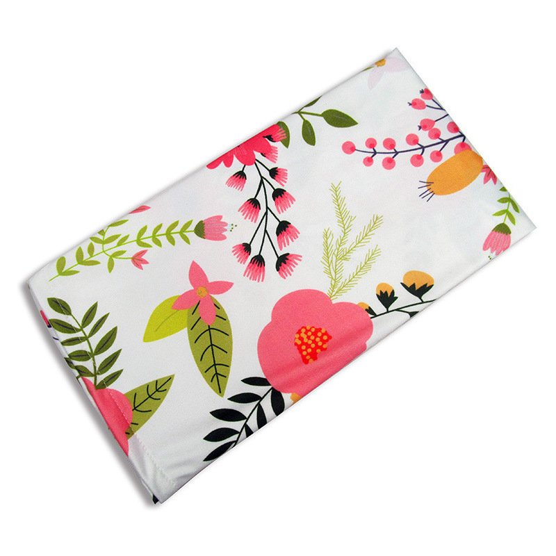 Bambinice - husa multifunctionala 4 in 1, esarfa alaptare, husa pentru cosulet auto, cos cumparaturi si scaun de masa, alb/roz/flowers