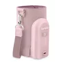 Incalzitor biberoane, Lionelo, ThermUp Go Evo, Portabil, Cu 5 niveluri de incalzire, Cu buton Safety Control, Mentinere caldura pana la 9h, Incarcare USB, Roz deschis - 1