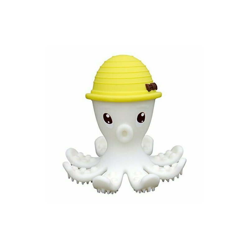 Mombella - inel gingival octopus din silicon, galben