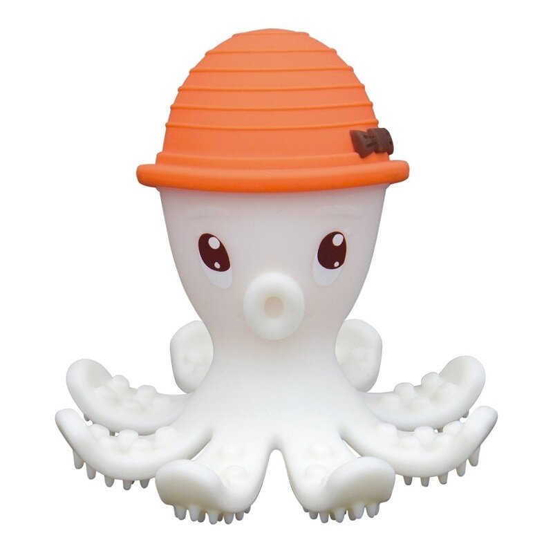 Mombella - inel gingival octopus din silicon, portocaliu