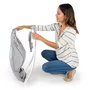 Sezlong balansoar, Ingenuity, Cuddle Lamb, 2 in 1, Cu inclinare spatar in 3 pozitii, Cu melodii si sunete ale naturii, 0-30 luni, Grey - 11
