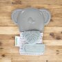 Manusa pentru dentitie, Ingenuiy, Elefant, Cu zornaitoare, Silicon, Fara BPA, 3 luni+, Gri - 2