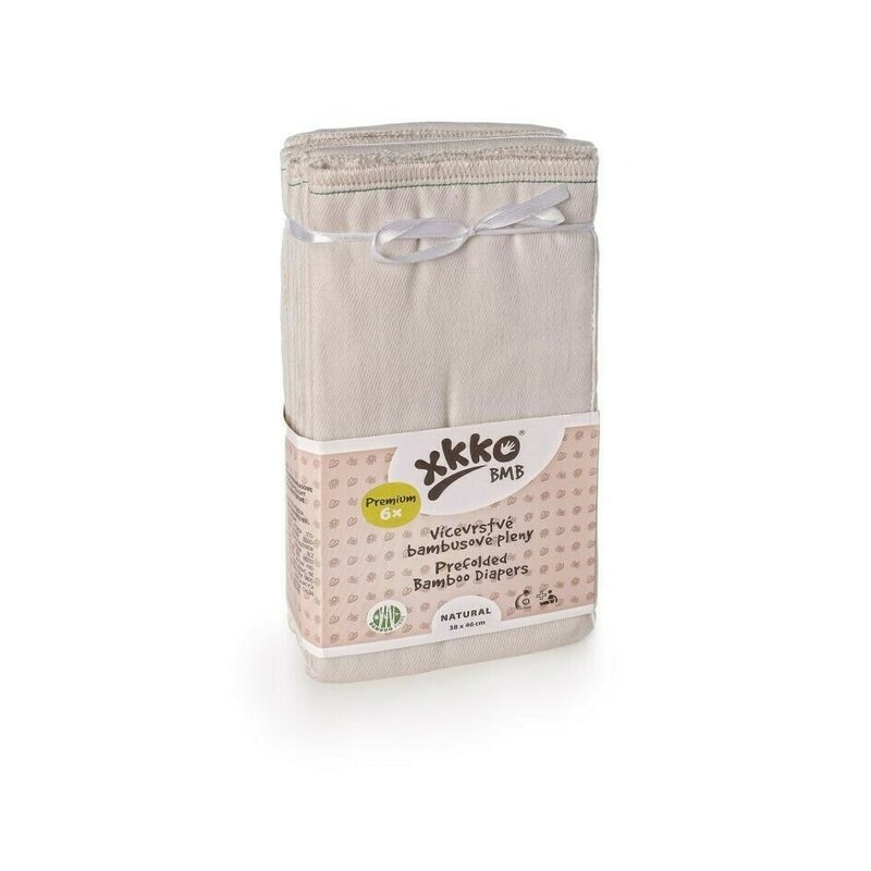 Xkko - set insert prefold , refolosibil din bambus, 46x38 cm, scutec textil, 6-15 kg