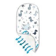 Insertie landou anti-transpiratie, MimiNu, Din plasa 3D, Materiale certificate Oeko Tex Standard 100, Dino Granat