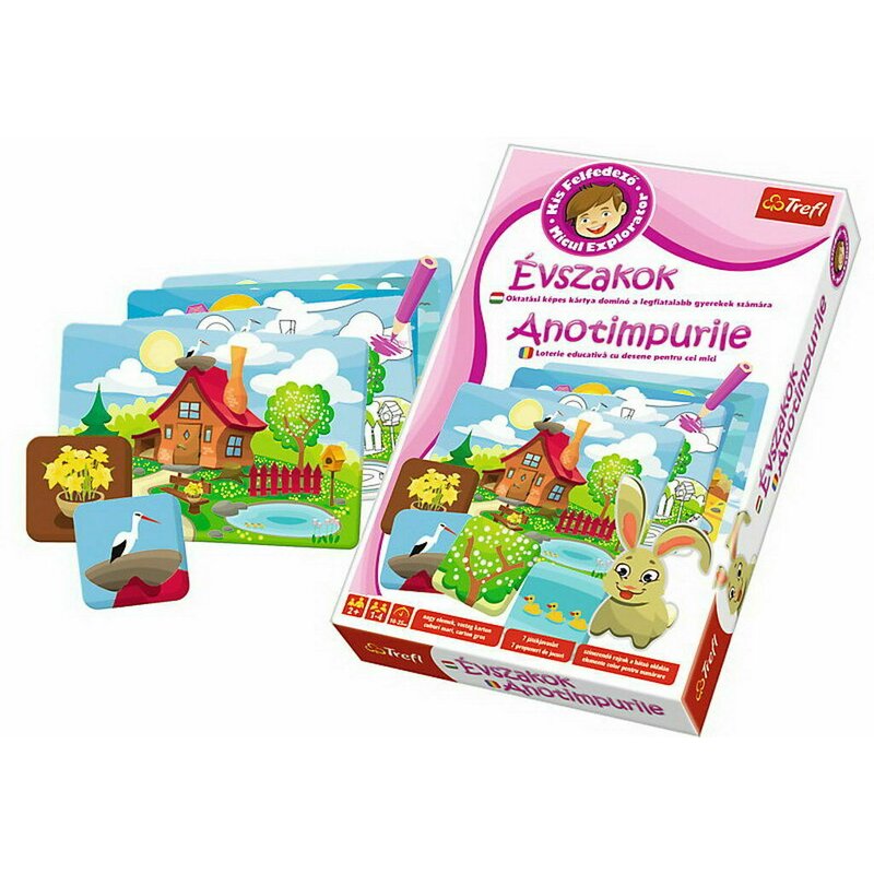 Trefl - joc educativ invata anotimpurile micului explorator, multicolor
