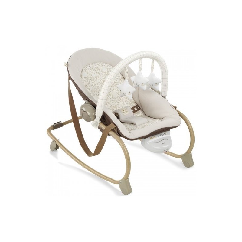 Jane - balansoar copii cu jucarii si vibratii evolution t58, bej