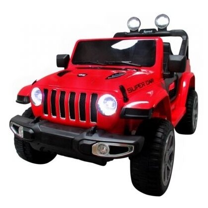 R-sport - Jeep electric 4 X 4 cu telecomanda  X4 TS-938 - Rosu