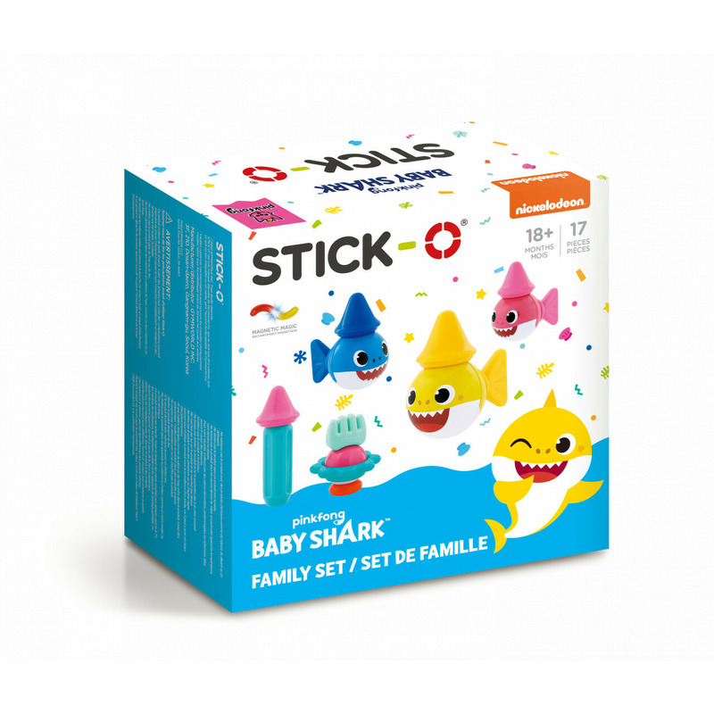 Joc cu magneti stick-o, baby shark