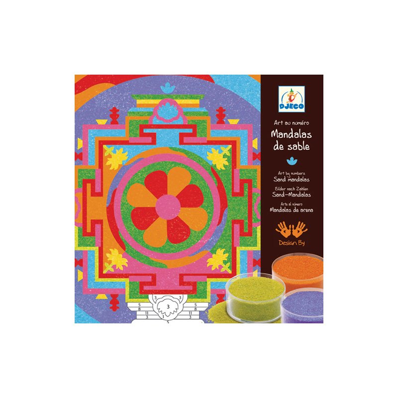 Djeco - Joc cu nisip colorat Mandala tibetana