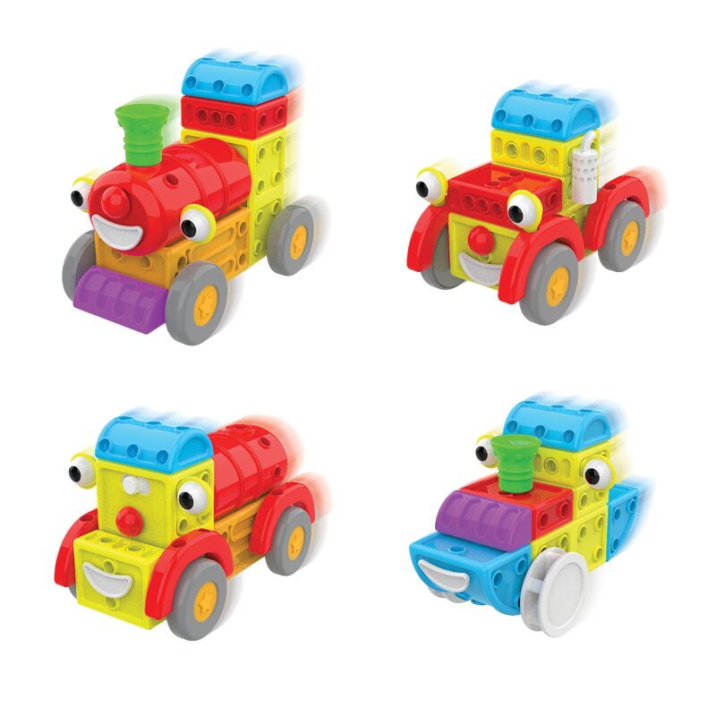 The learning journey - set de constructie vehicul in oras 4 in 1