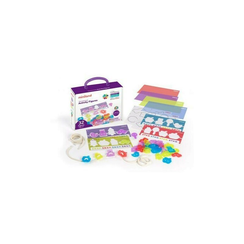 Miniland - joc de insiretat forme diverse , cu piese translucide