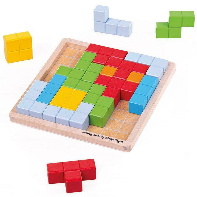 BIGJIGS Toys - Joc de logica - Puzzle colorat