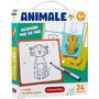 Joc educativ Animale Desenam pas cu pas, 24 piese Mimorello EK6667 - 1