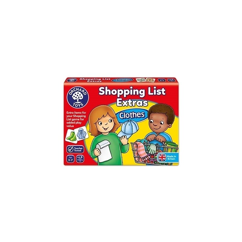 Orchard toys - Joc educativ in limba engleza Lista de cumparaturi, Haine