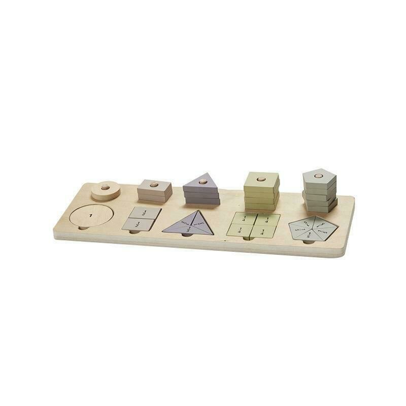 byAstrup - Joc educativ sortare forme Invatam Fractiile +3 ani