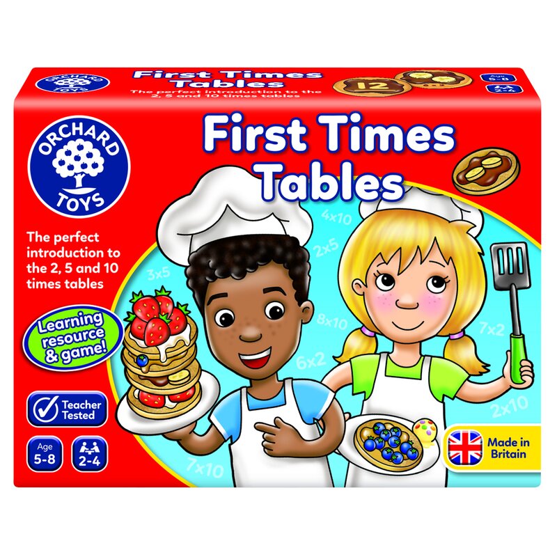 Orchard toys - joc educativ tabla inmultirii pentru incepatori - first times tables