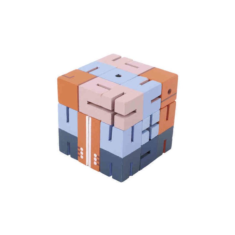 Fridolin - joc logic 3d puzzle boy, albastru
