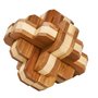 Fridolin - Joc logic IQ din lemn bambus 3D Round Knot - 1