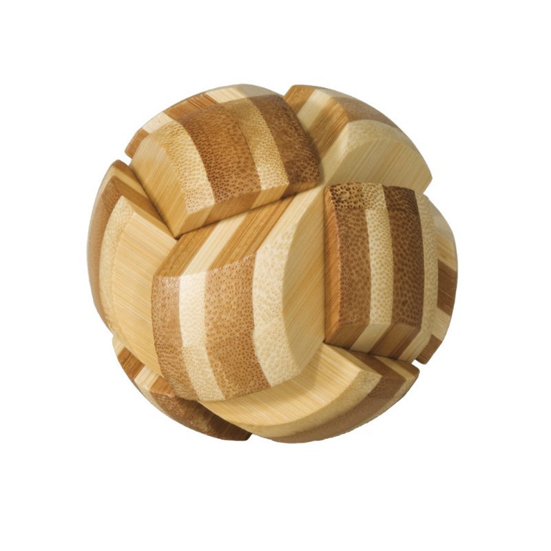 Fridolin - joc logic iq din lemn bambus ball