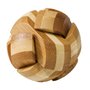 Fridolin - Joc logic IQ din lemn bambus Ball, cutie metal - 1