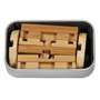 Fridolin - Joc logic IQ din lemn bambus in cutie metalica-1 - 2