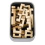 Fridolin - Joc logic IQ din lemn bambus in cutie metalica-10 - 2