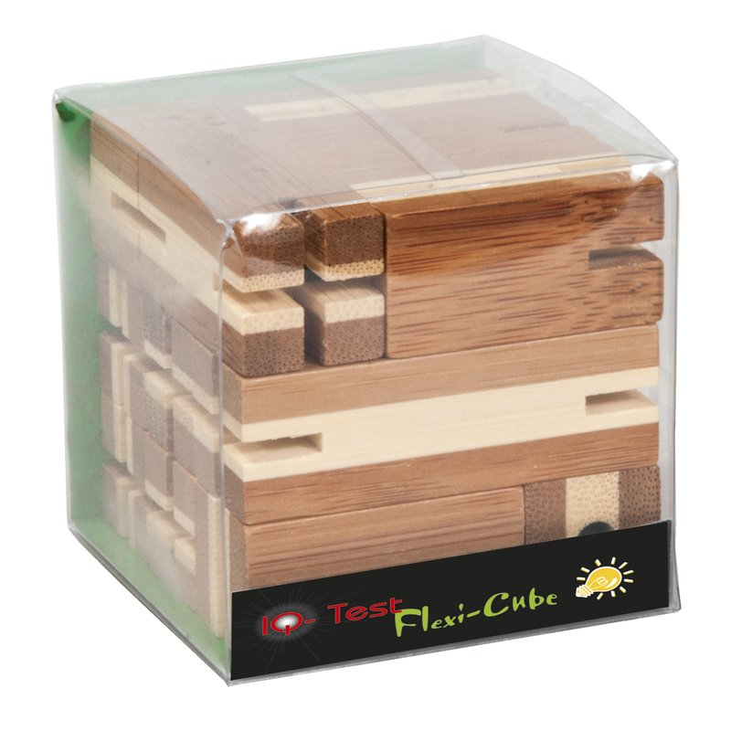 Fridolin - puzzle 3d din bambus flexi-cub - joc logic