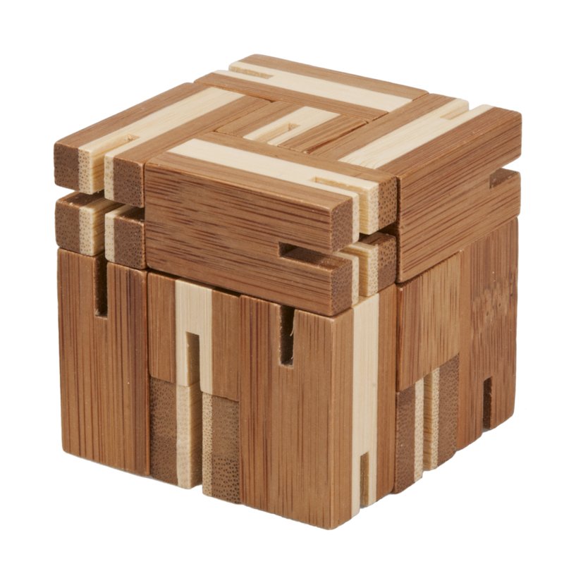 Fridolin - Joc logic Flexi-cub - puzzle 3D din bambus