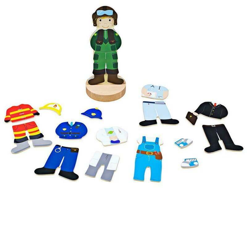 Joc Magnetic Copii 18 BIGJIGS Toys - Joc magnetic Meserii