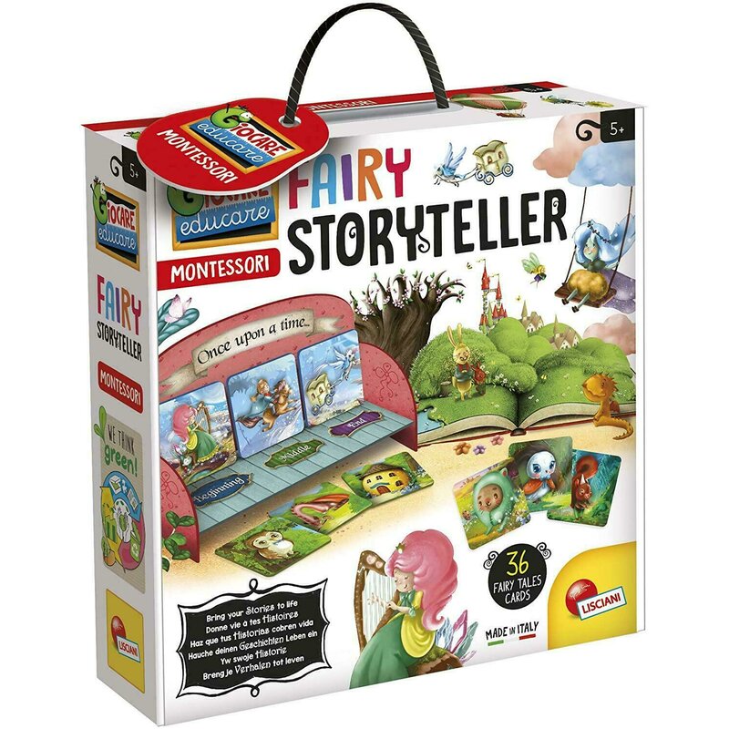 Lisciani - puzzle 3d povesti cu zane montessori puzzle copii, piese 50