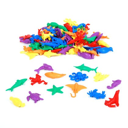 Commotion - Set figurine Animale marine Pentru sortare, 84 piese