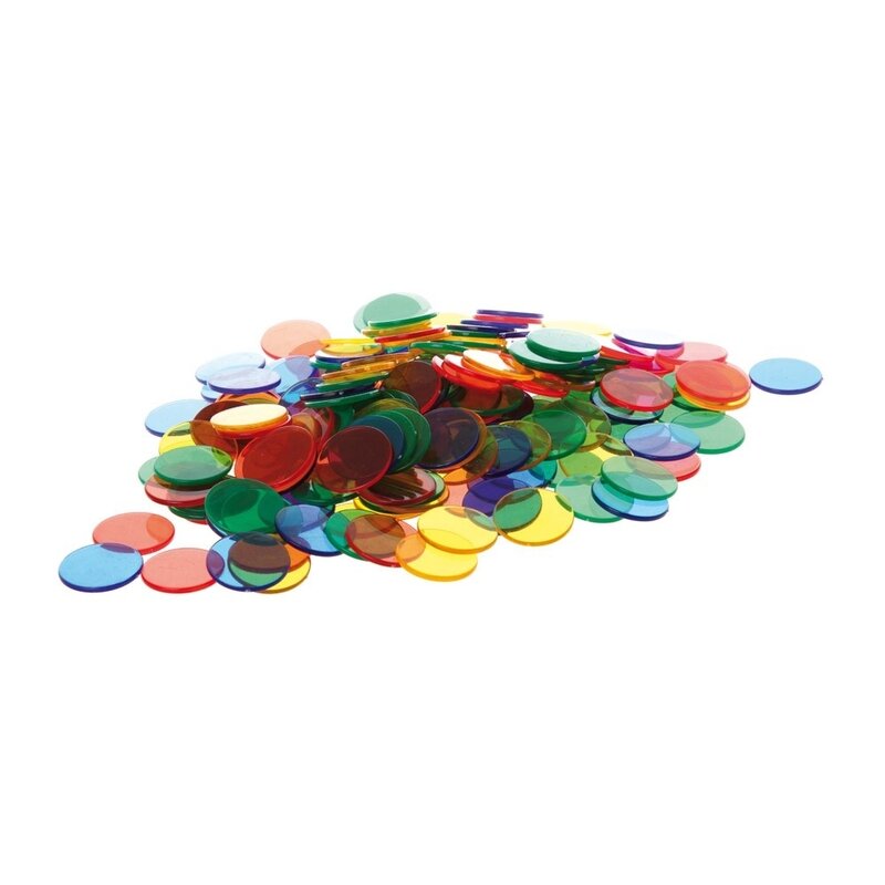 Edx Education - Joc de sortare Buline Transparente, 500 buc, Multicolor