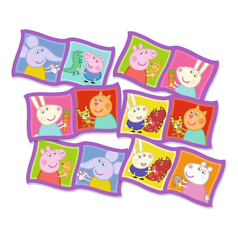 Trefl - domino , peppa pig