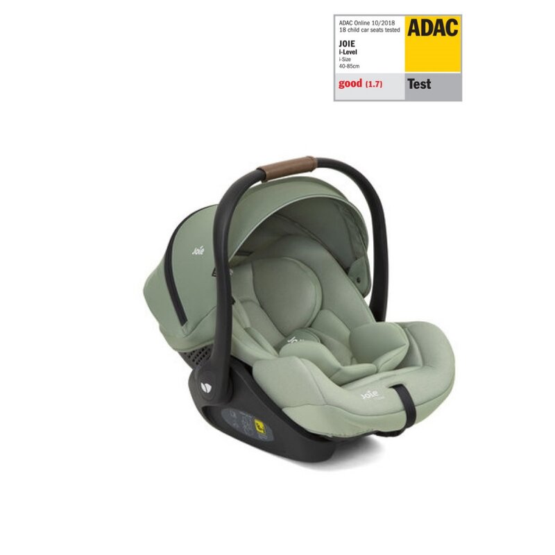 Joie - Scaun auto I-Size I-Level Laurel Spatar reglabil, Protectie laterala, Baza i-size, 0-13 Kg, cu Isofix