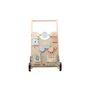 Joueco - Antepremergator cu activitati Familia Wildies, Din lemn certificat FSC, 53x33 cm, 12 luni+, Multicolor - 4