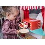 Joueco - Cuptor pizza din lemn certificat FSC, 28x16.5 cm, 3 ani+, 25 piese, Multicolor - 15