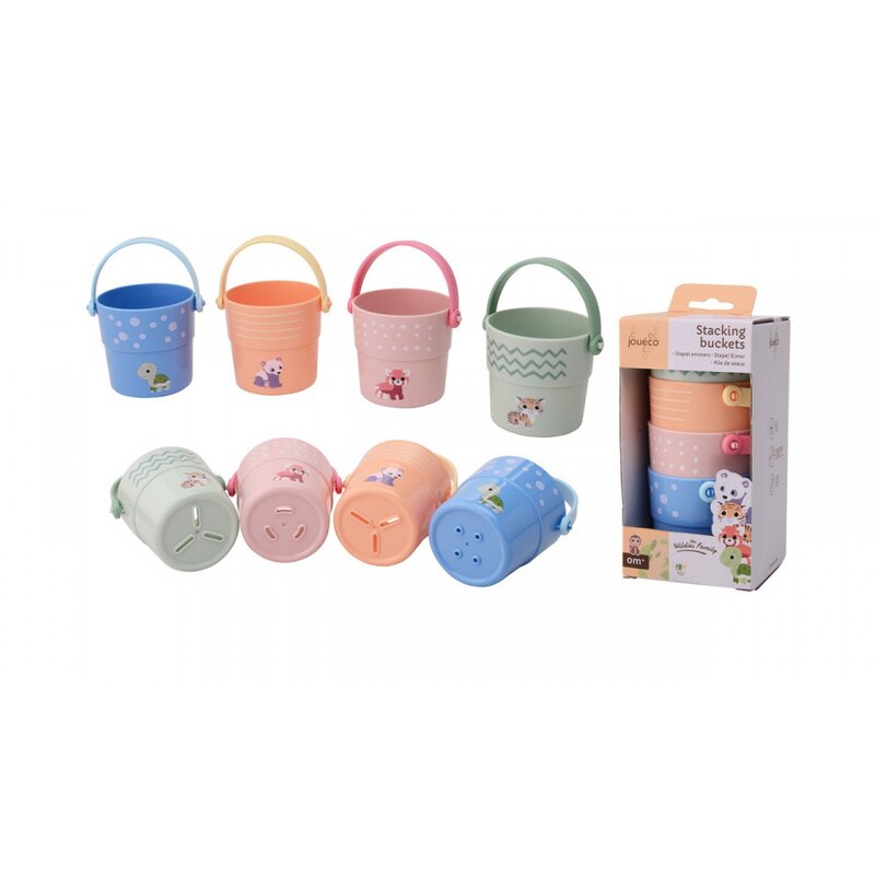 Joueco - galetuse de stivuit, 6 buc, 0 luni+, multicolor