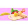 Set fructe feliate, Joueco, Cu inchidere velcro, Din lemn lemn certificat FSC, 12 luni+, 14 piese, Multicolor - 4