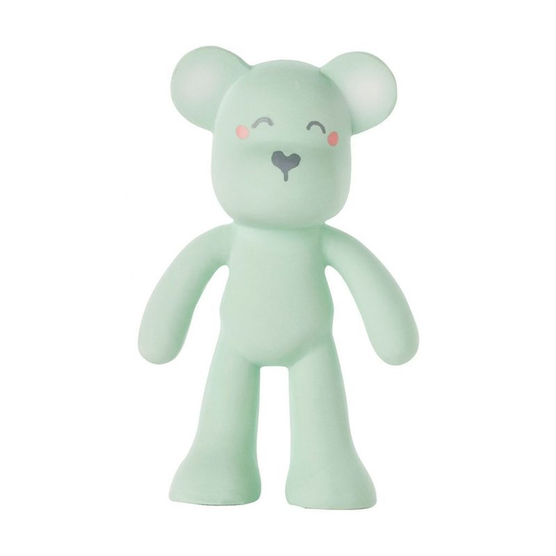 Saro baby - jucarie cauciuc natural dentitie happy teddy, mint