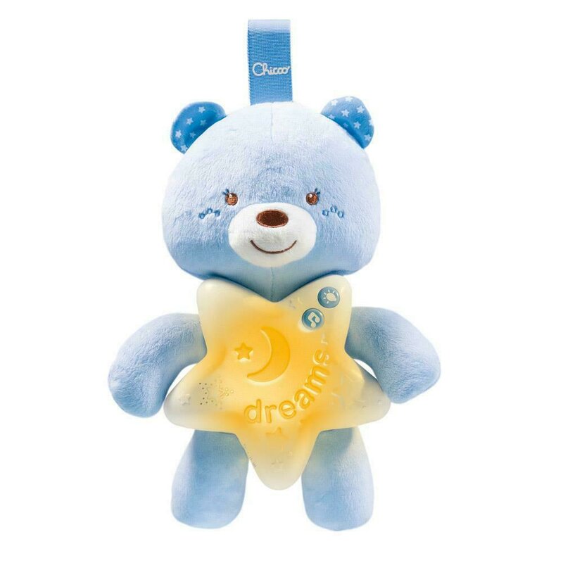 Chicco - jucarie pentru patut ursuletul noapte buna, blue, 0luni+