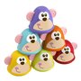Joc bowling, Chicco, Monkey Strike, Cu 6 popice care pot fi impartite pe jumatate, Cu minge, Stimuleaza abilitatile motorii si de coordonare, 18 luni+, Multicolor - 3