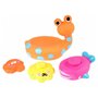 Eddy toys - Jucarie de baie Melc cu 3 Animale Marine  Portocaliu - 1