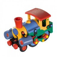 Mic o Mic - Set de constructie Locomotiva 3D, 15 cm