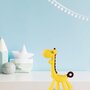 Jucarie de dentitie, Bocioland, Amelioareaza gingiile dureroase, Design ergonomic, Fara BPA, 0 luni+, Giraffe Yellow/Brown - 2