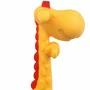 Jucarie de dentitie, Bocioland, Amelioareaza gingiile dureroase, Design ergonomic, Fara BPA, 0 luni+, Giraffe Yellow/Red - 5