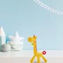 Jucarie de dentitie, Bocioland, Amelioareaza gingiile dureroase, Design ergonomic, Fara BPA, 0 luni+, Giraffe Yellow/Red - 2