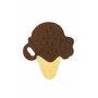 Jucarie de dentitie, Bocioland, Din silicon, Stimuleaza abilitatile motorii fine, Calmeaza durerea gingiei, 0 luni+, Choco Ice - 2