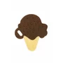 Jucarie de dentitie, Bocioland, Din silicon, Stimuleaza abilitatile motorii fine, Calmeaza durerea gingiei, 0 luni+, Choco Ice - 2