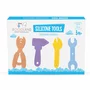 Jucarie de dentitie, Bocioland, In forma de unelte,4 piese, BPA Free, 0 luni+, Multicolor - 3