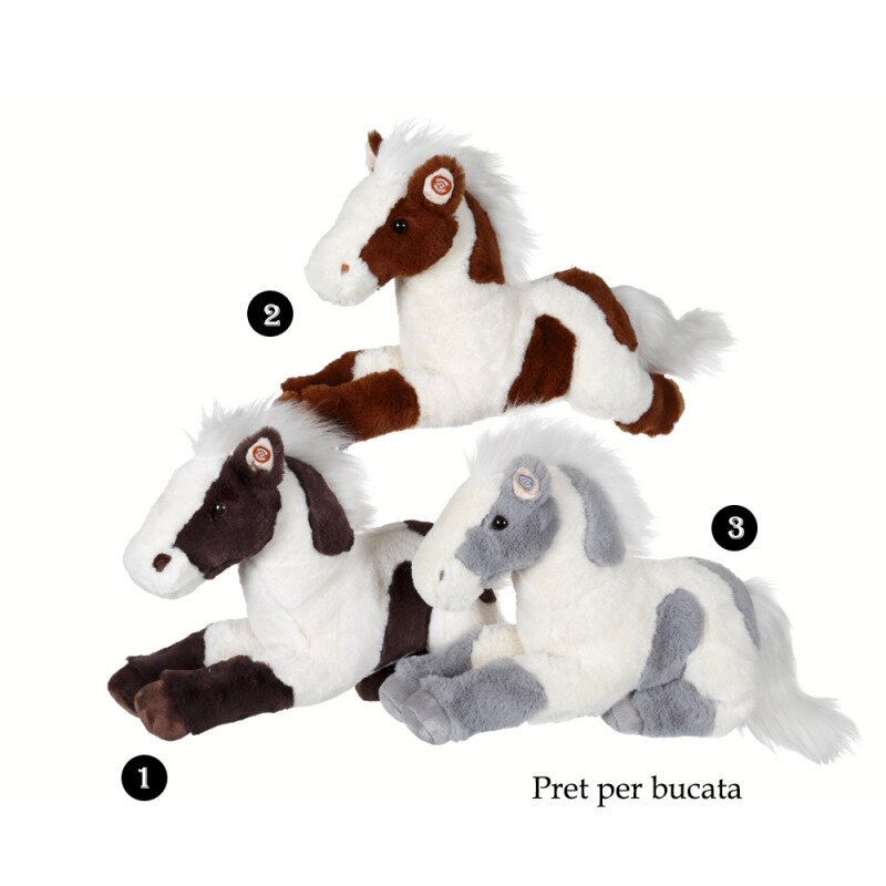 Cal De Plus Jucarie 3 Cal cu pete - jucarie din plus cu sunet 35 cm
